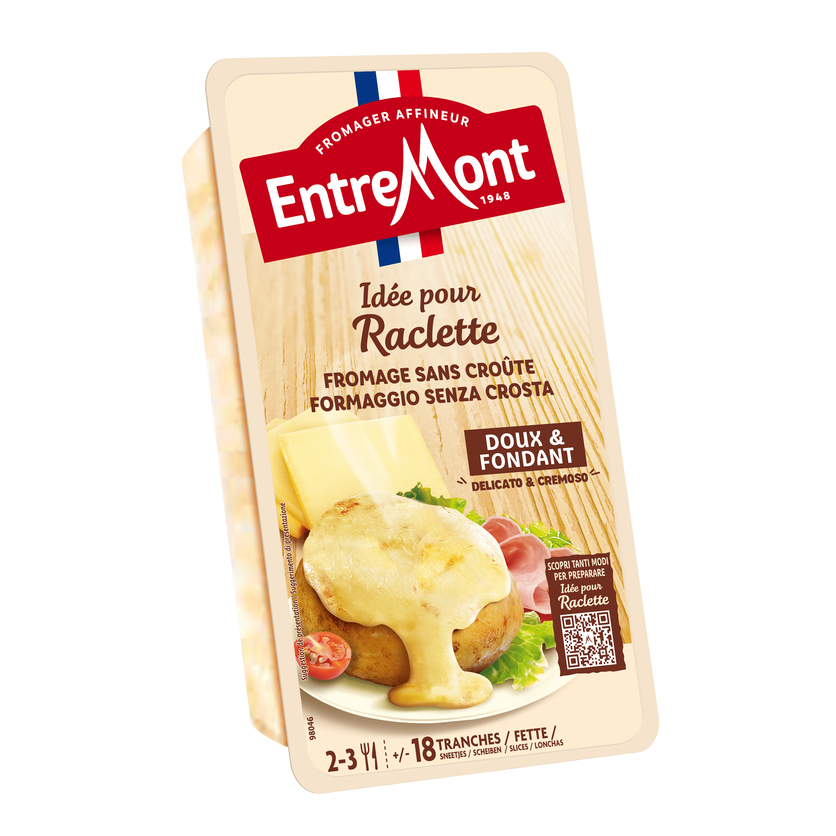 Entremont Idée pour Raclette Senza Crosta 400g 3D